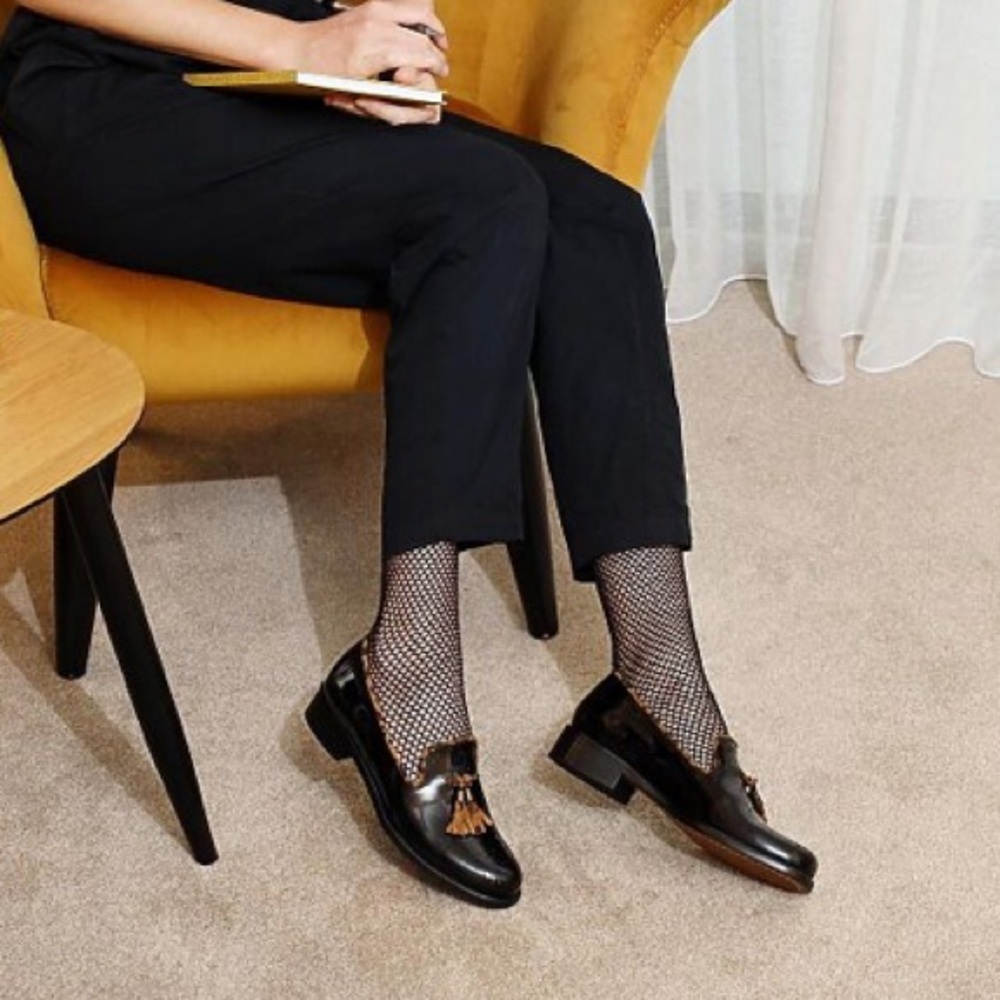 GIROTTI Italian Leather Custom Made Slip On Loafer Suede Leopard Tassel Classic - Picture 2 of 16